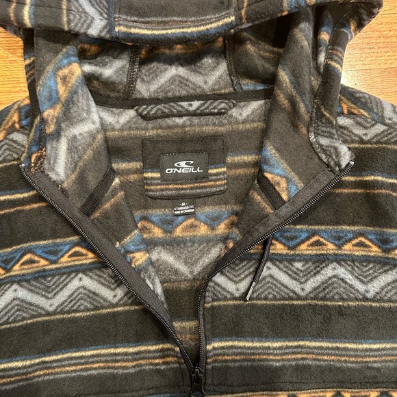 O'Neill Men’s Black and Blue Superfleece Pullover - Picture 5 of 7